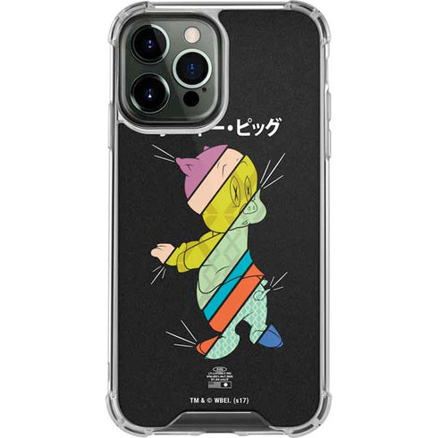 Looney Tunes Porky Pig Sliced Juxtapose iPhone 13 Pro Max Clear Case