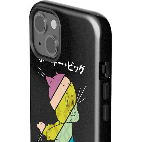 Looney Tunes Porky Pig Sliced Juxtapose iPhone 15 Plus Impact Case