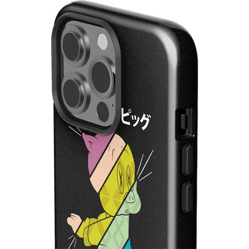 Looney Tunes Porky Pig Sliced Juxtapose iPhone 14 Pro Impact Case