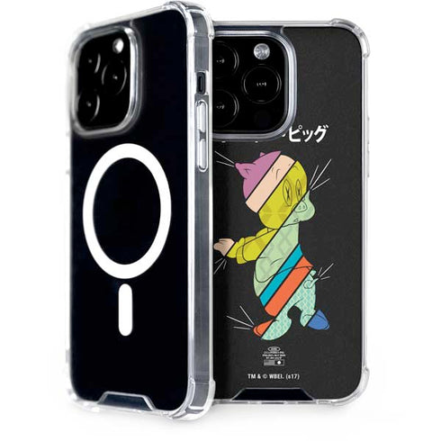 Looney Tunes Porky Pig Sliced Juxtapose iPhone 15 Pro MagSafe Case