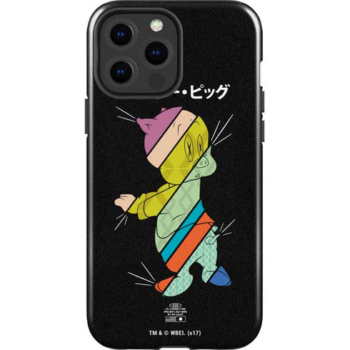 Looney Tunes Porky Pig Sliced Juxtapose iPhone 15 Pro Max Impact Case