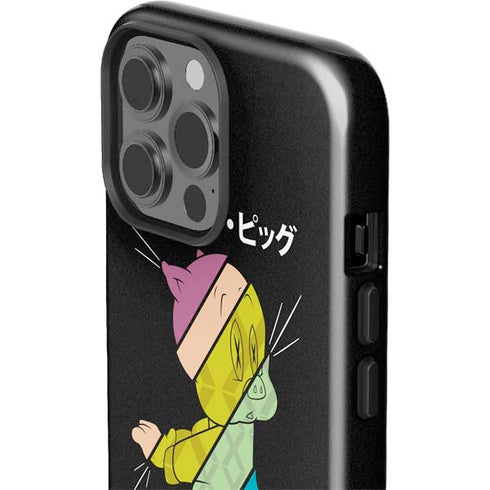 Looney Tunes Porky Pig Sliced Juxtapose iPhone 15 Pro Max Impact Case