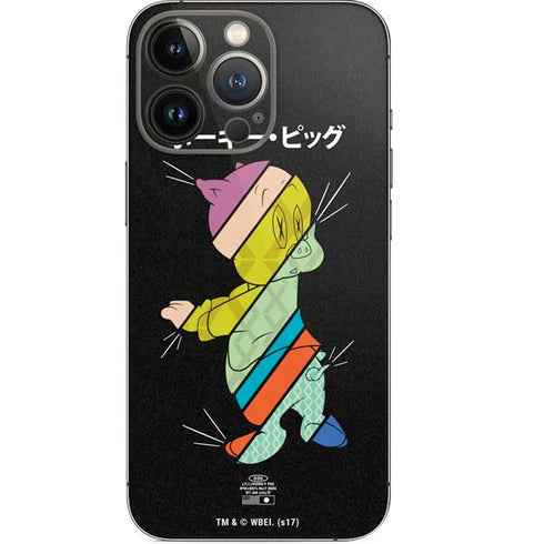 Looney Tunes Porky Pig Sliced Juxtapose iPhone 14 Pro Skin