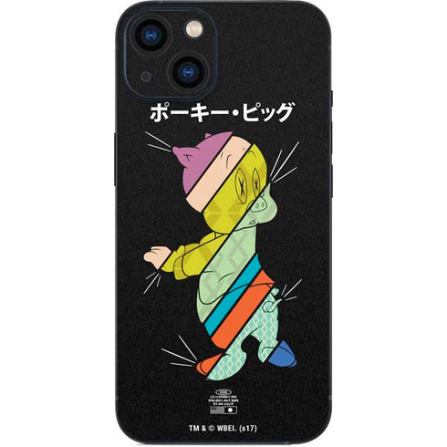 Looney Tunes Porky Pig Sliced Juxtapose iPhone 14 Skin