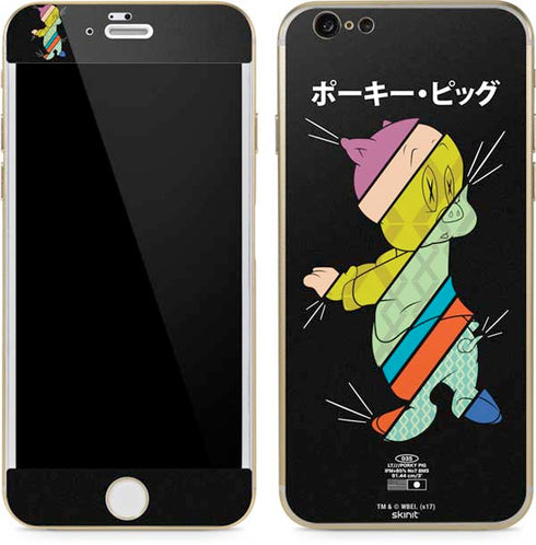 Looney Tunes Porky Pig Sliced Juxtapose iPhone 6/6s Skin