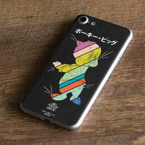 Looney Tunes Porky Pig Sliced Juxtapose iPhone 8 Skin