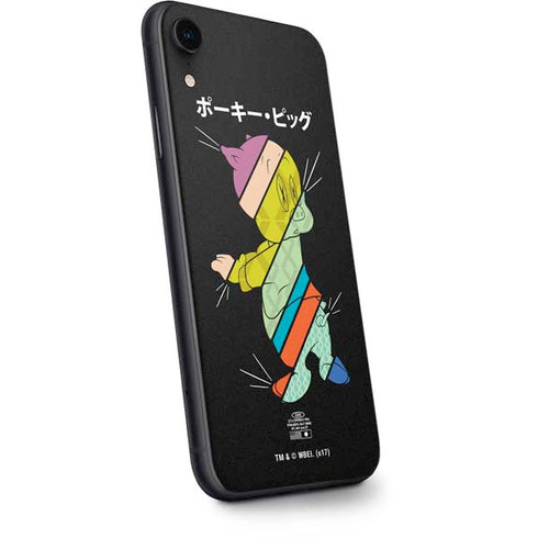 Looney Tunes Porky Pig Sliced Juxtapose iPhone XR Skin