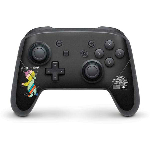 Looney Tunes Porky Pig Sliced Juxtapose Nintendo Switch Pro Controller Skin