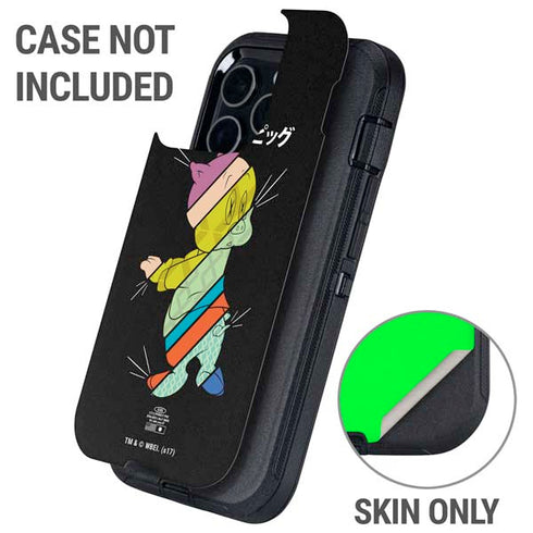 Looney Tunes Porky Pig Sliced Juxtapose Otterbox Defender iPhone Skin