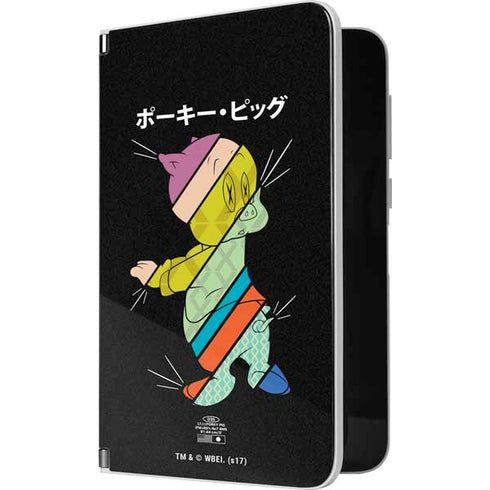 Looney Tunes Porky Pig Sliced Juxtapose Surface Duo Skin