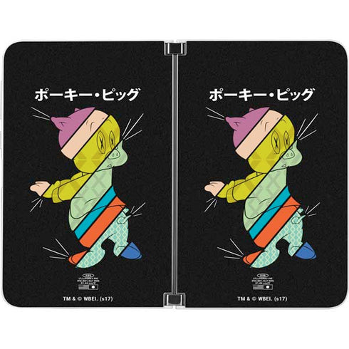Looney Tunes Porky Pig Sliced Juxtapose Surface Duo Skin