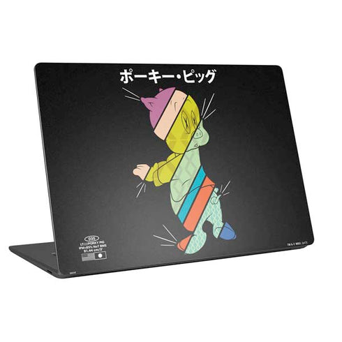 Looney Tunes Porky Pig Sliced Juxtapose Universal Laptop 15in (12.2 x 8.8in) Skin