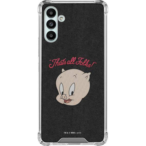 Looney Tunes Porky Pig Thats All Folks Galaxy A13 5G Clear Case