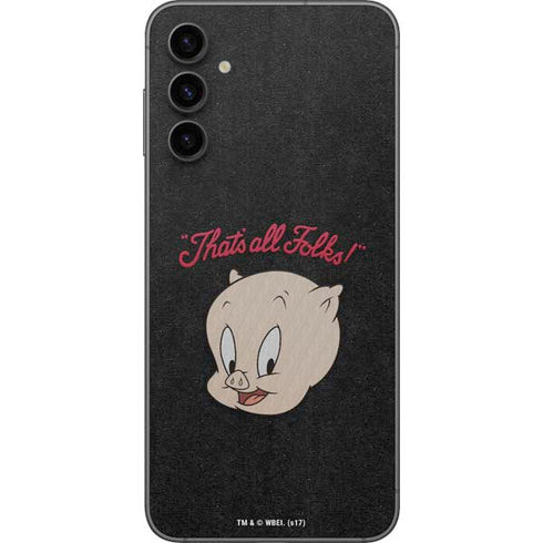 Looney Tunes Porky Pig Thats All Folks Galaxy A14 5G Skin