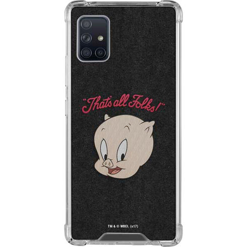 Looney Tunes Porky Pig Thats All Folks Galaxy A51 5G Clear Case