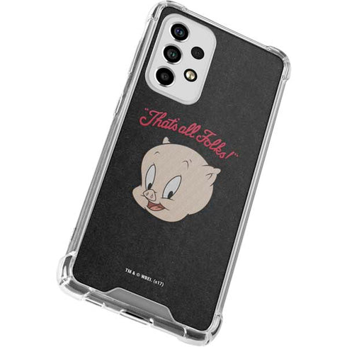 Looney Tunes Porky Pig Thats All Folks Galaxy A53 5G Clear Case