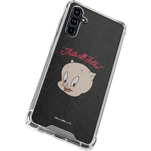 Looney Tunes Porky Pig Thats All Folks Galaxy A54 5G Clear Case