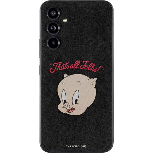 Looney Tunes Porky Pig Thats All Folks Galaxy A54 5G Skin