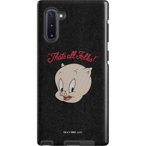 Looney Tunes Porky Pig Thats All Folks Galaxy Note 10 Pro Case