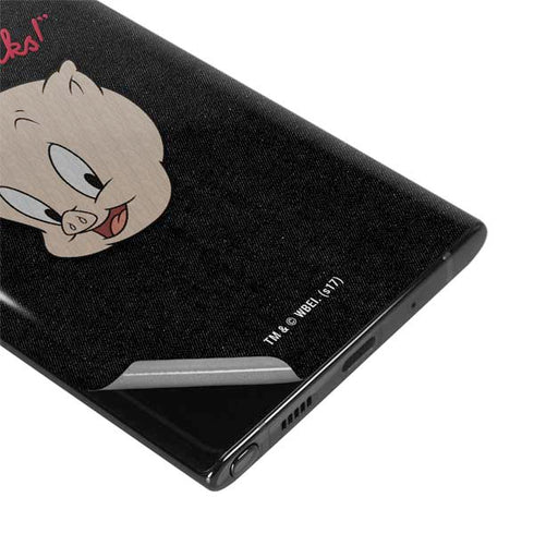 Looney Tunes Porky Pig Thats All Folks Galaxy Note 10 Skin