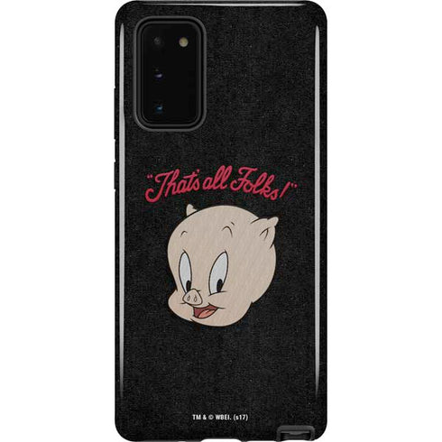 Looney Tunes Porky Pig Thats All Folks Galaxy Note20 5G Pro Case