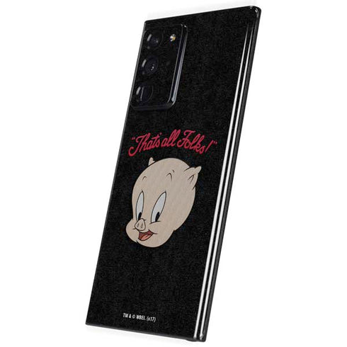 Looney Tunes Porky Pig Thats All Folks Galaxy Note20 Ultra 5G Skin