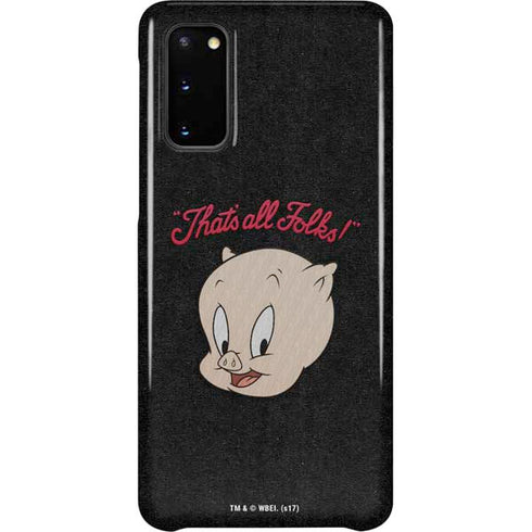 Looney Tunes Porky Pig Thats All Folks Galaxy S20 Lite Case