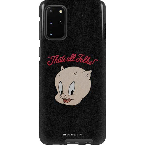 Looney Tunes Porky Pig Thats All Folks Galaxy S20 Plus Pro Case