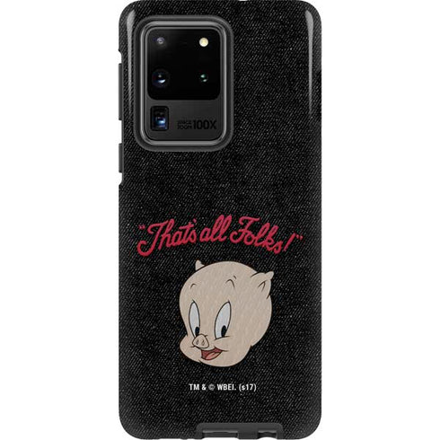 Looney Tunes Porky Pig Thats All Folks Galaxy S20 Ultra 5G Pro Case