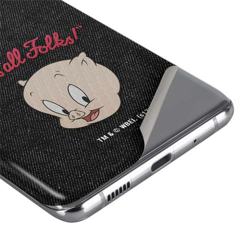 Looney Tunes Porky Pig Thats All Folks Galaxy S20 Ultra 5G Skin