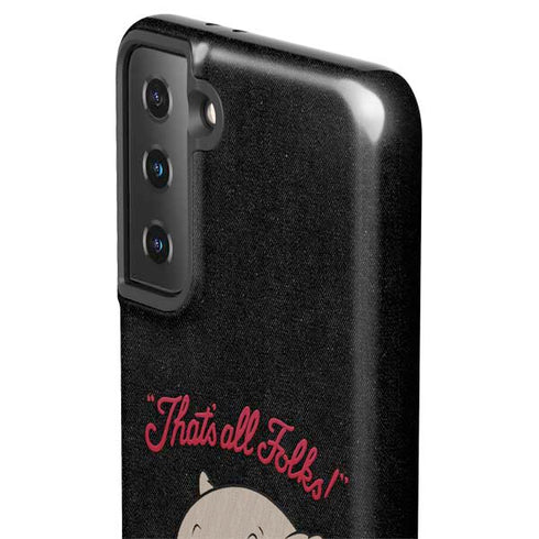 Looney Tunes Porky Pig Thats All Folks Galaxy S21 FE Pro Case