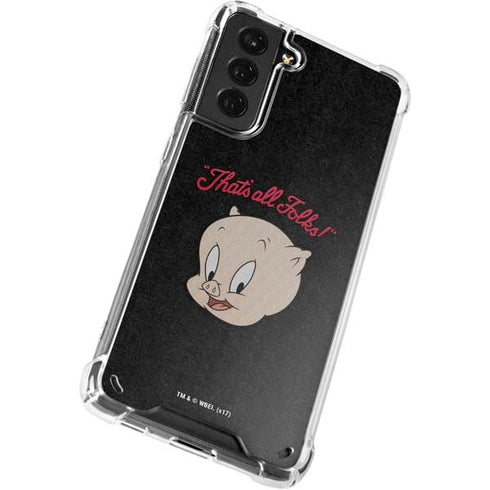 Looney Tunes Porky Pig Thats All Folks Galaxy S21 Plus 5G Clear Case