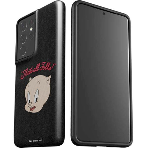 Looney Tunes Porky Pig Thats All Folks Galaxy S21 Ultra 5G Pro Case