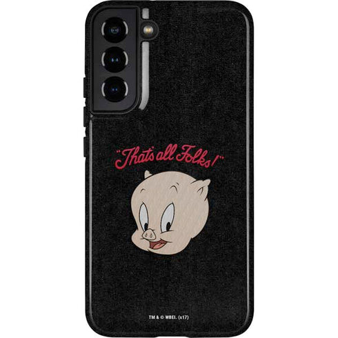 Looney Tunes Porky Pig Thats All Folks Galaxy S22 Plus Pro Case