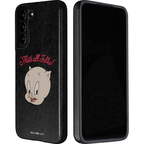 Looney Tunes Porky Pig Thats All Folks Galaxy S22 Plus Pro Case