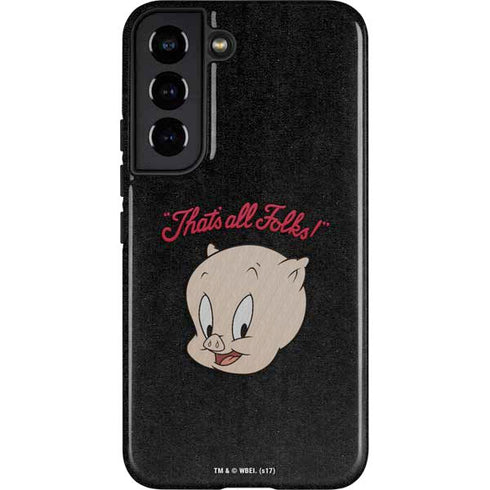 Looney Tunes Porky Pig Thats All Folks Galaxy S22 Pro Case