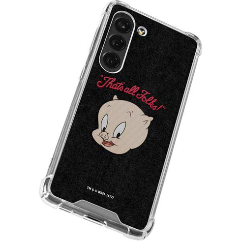 Looney Tunes Porky Pig Thats All Folks Galaxy S23 Clear Case