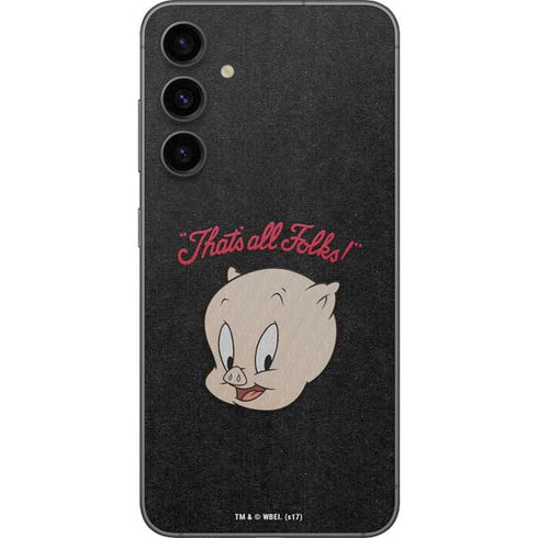 Looney Tunes Porky Pig Thats All Folks Galaxy S23 FE Skin