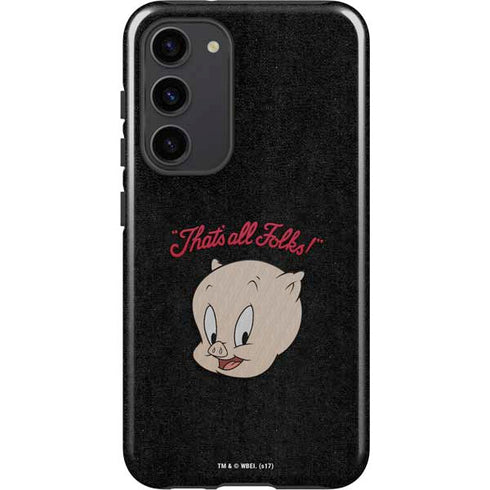 Looney Tunes Porky Pig Thats All Folks Galaxy S23 Plus Pro Case