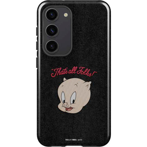 Looney Tunes Porky Pig Thats All Folks Galaxy S23 Pro Case