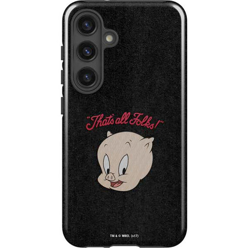 Looney Tunes Porky Pig Thats All Folks Galaxy S24 Plus Impact Case