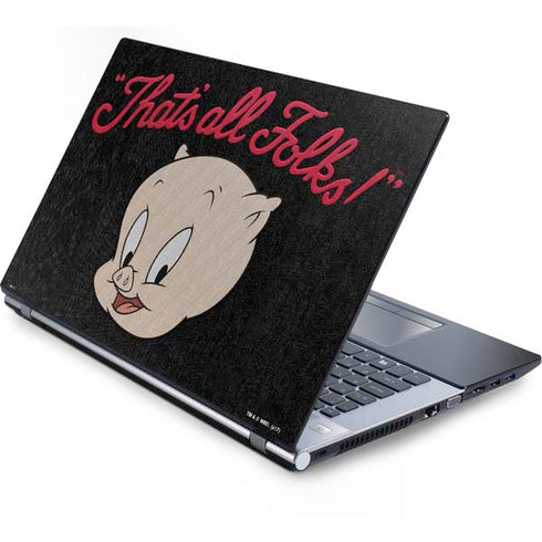 Looney Tunes Porky Pig Thats All Folks Generic Laptop Skin