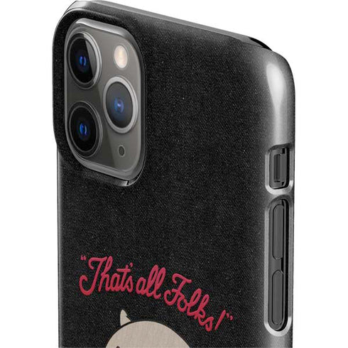 Looney Tunes Porky Pig Thats All Folks iPhone 11 Pro Lite Case