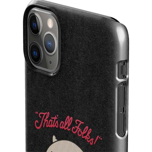 Looney Tunes Porky Pig Thats All Folks iPhone 11 Pro Max Lite Case