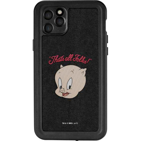 Looney Tunes Porky Pig Thats All Folks iPhone 11 Pro Max Waterproof Case