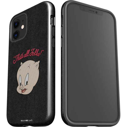 Looney Tunes Porky Pig Thats All Folks iPhone 12 Impact Case
