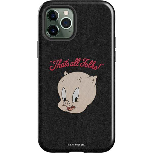 Looney Tunes Porky Pig Thats All Folks iPhone 12 Pro Impact Case