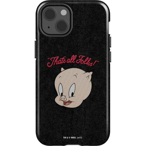 Looney Tunes Porky Pig Thats All Folks iPhone 13 Impact Case