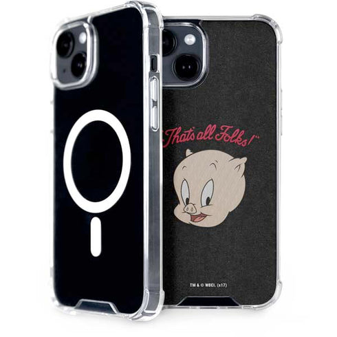 Looney Tunes Porky Pig Thats All Folks iPhone 13 MagSafe Case