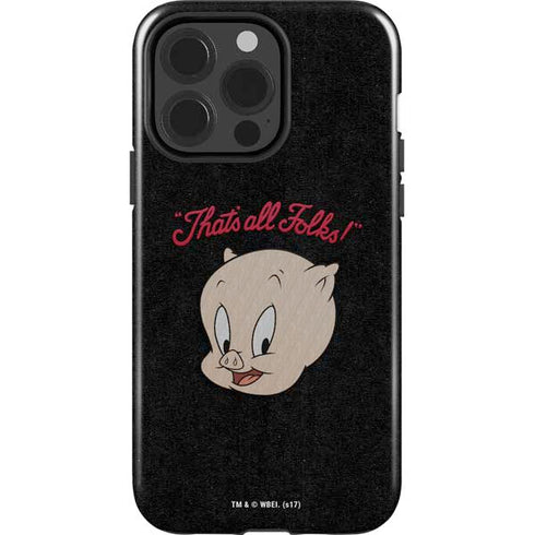 Looney Tunes Porky Pig Thats All Folks iPhone 13 Pro Impact Case